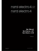 nord Electro 4 HP User Manual preview