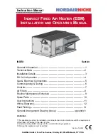 Nordair Niche IDF2BDX120 Installation And Operating Manual предпросмотр