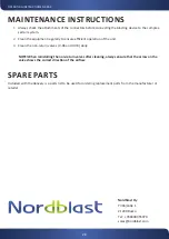 Preview for 28 page of Nordblast NB 28-2 Operating Instructions Manual