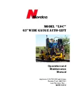 Nordco LS-C Operation And Maintenance Manual preview