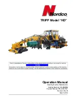 Preview for 1 page of Nordco TRIPP HD Operation Manual