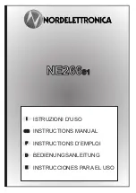 Preview for 1 page of Nordelettronica NE266S1 Instruction Manual