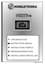 Preview for 1 page of Nordelettronica NE273-D Instruction Manual