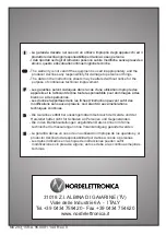 Предварительный просмотр 8 страницы Nordelettronica NE293 Instruction Manual