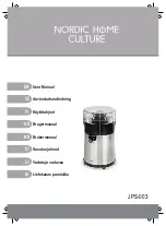 Preview for 1 page of Nordic Home Culture JPS-003 User Manual