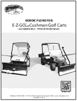 Предварительный просмотр 1 страницы Nordic Plow Cushman Golf Carts Manual