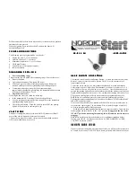 Nordic Start NS-1000 SH User Manual preview