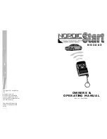 Preview for 1 page of Nordic Start NS-3003 Owners And Operation Manual