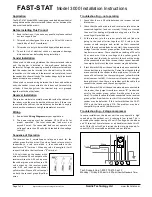 Nordic Technology FAST-STAT 3000 Installation Instructions preview