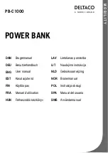 Preview for 1 page of Nordic DELTACO PB-C1000 User Manual