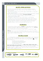 Preview for 2 page of Nordica 052-1191-4 Important Safety Instructions Manual