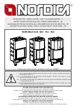 Nordica Monoblocco Piano 600 Instructions For Installation, Use And Maintenance Manual preview