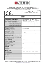 Предварительный просмотр 90 страницы Nordica PADOVA Instructions For Installation, Use And Maintenance Manual