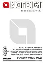Nordica SCALDAVIVANDE - MILLY Installation Manual preview