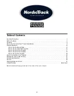 Preview for 2 page of NordicTrack 2000 User Manual