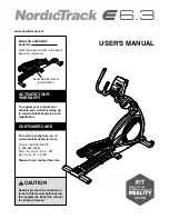 Предварительный просмотр 1 страницы NordicTrack 23946-MX.0 User Manual