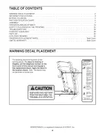 Preview for 2 page of NordicTrack 24959.0 User Manual