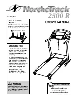 NordicTrack 2500 R User Manual preview