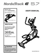 Preview for 1 page of NordicTrack 29856.0 User Manual