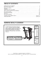 Предварительный просмотр 2 страницы NordicTrack 30188.0 Manual