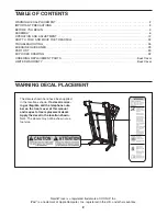 Preview for 2 page of NordicTrack 30812.0 User Manual