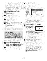 Preview for 19 page of NordicTrack 4400r Treadmill User Manual