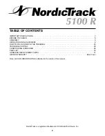 Preview for 2 page of NordicTrack 5100 R Treadmill User Manual