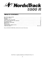 Preview for 2 page of NordicTrack 5500 R NTL19940 User Manual