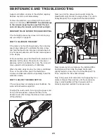 Preview for 23 page of NordicTrack 600 Zne Elliptical Manual