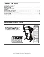 Preview for 2 page of NordicTrack 831.24932.0 User Manual