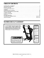 Preview for 2 page of NordicTrack 831.24976.1 Manual