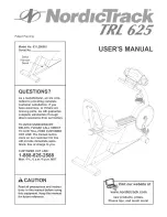 NordicTrack 831.298961 User Manual preview