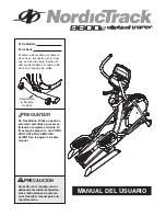 Preview for 1 page of NordicTrack 9600 El Trainer Dom Span Elliptical (Spanish) Manual Del Usuario