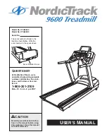 NordicTrack 9600 Spn Dom Treadmill Manual preview