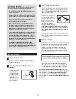 Preview for 15 page of NordicTrack 9800 I Treadmill User Manual