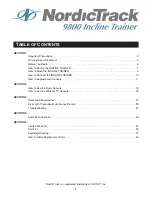 Preview for 3 page of NordicTrack 9800 Spain Treadmill Manual