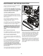 Preview for 31 page of NordicTrack A.c.t. 7 Elliptical Manual