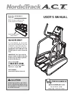 Preview for 1 page of NordicTrack A.C.T. NTCW90907.1 User Manual