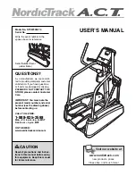 NordicTrack A.C.T. User Manual preview