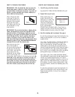 Preview for 16 page of NordicTrack A2350 Pro Treadmill User Manual