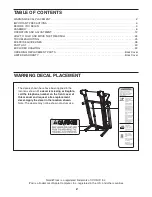 Preview for 2 page of NordicTrack A2350 User Manual