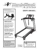 NordicTrack A2550 User Manual preview