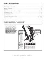 Предварительный просмотр 2 страницы NordicTrack a2757pro NTL01009.0 User Manual