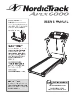 NordicTrack APEX 6000 User Manual preview