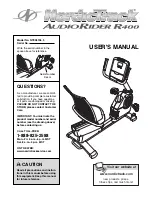 Preview for 1 page of NordicTrack Audio Rider R400 Bike User Manual