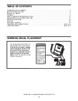 Preview for 2 page of NordicTrack Audio Rider R400 Bike User Manual