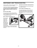 Preview for 17 page of NordicTrack Audio Rider R400 Bike User Manual