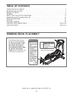 Preview for 2 page of NordicTrack Audiostrider 990 Pro Elliptical User Manual