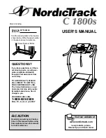 NordicTrack C 1800S Manual preview