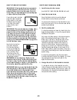 Preview for 20 page of NordicTrack C 320i User Manual